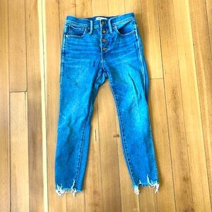 Madewell 10” high-rise skinny jeans 27p